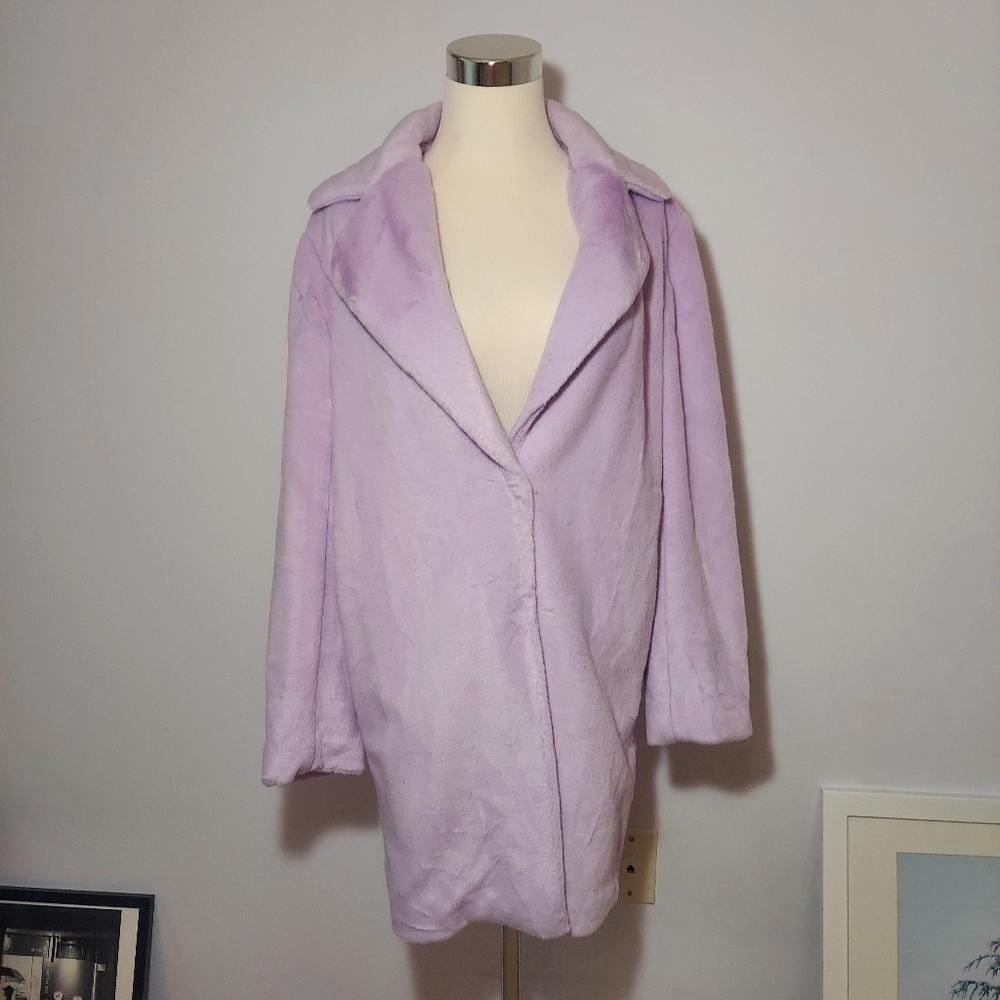 Pink fur jacket